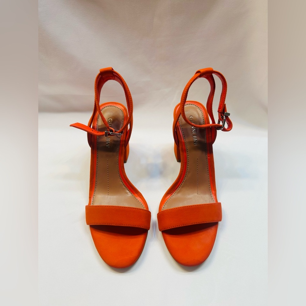 Gianni Bini Ankle Strap Block Heel.